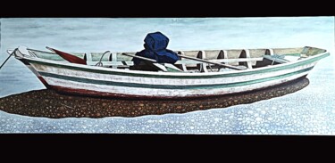 Painting titled "Ajuruteua" by Galvão, Original Artwork, Acrylic Mounted on Wood Stretcher frame