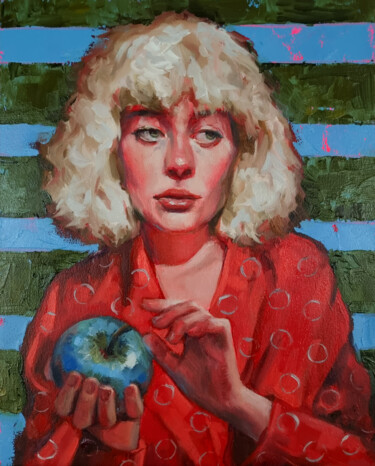 "Love spells" başlıklı Tablo Artmoods Tp tarafından, Orijinal sanat, Petrol Ahşap panel üzerine monte edilmiş