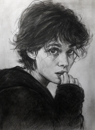 Rysunek zatytułowany „Интрига” autorstwa Olga Lobova, Oryginalna praca, Pastel