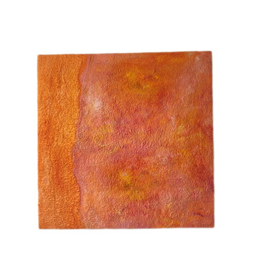 Solar prominence. Panels made of wool. Arte tessile intitolato "Solar prominence. P…" da Maria Opalinskaya, Opera d'arte originale, Fibra tessile