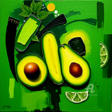 Arte digital titulada "aguacates" por Joseph Pllo, Obra de arte original, Pintura Digital