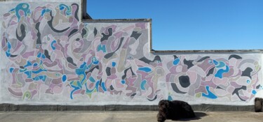 Mia Azione Salvifica Cortile delle Nevi Mural Art Fotografie getiteld "Mia Azione Salvific…" door Claudio Mario Andrea, Origineel Kunstwerk, Acryl
