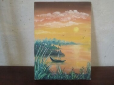 Pittura intitolato "Serene Escape" da Sultan Aubekerov, Opera d'arte originale, Olio