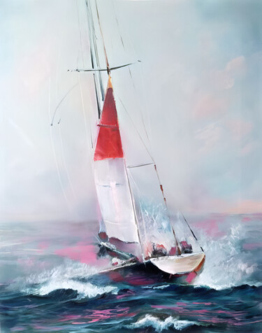 Sailing Through Dreamy Waters "Sailing Through Dre…" başlıklı Tablo Sultan Aubekerov tarafından, Orijinal sanat, Petrol