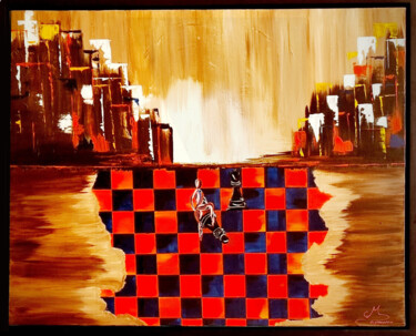 Pathway of Dreams – One-of-a-Kind Abstract Art – Certified & 绘画 标题为“Pathway of Dreams –…” 由Mounia El Yaakoubi, 原创艺术品, 丙烯
