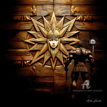 Digital Arts titled "LAGERTHA" by Morten Klementsen, Original Artwork, AI generated image