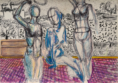 1Rew / Transaction Art Universe - {$M} Drawing titled "1Rew / Transaction…" by Leni Smoragdova, Original Artwork, Marker