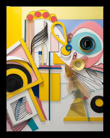 数字艺术 标题为“Moderne Kunst in Ge…” 由Antonia Stabaginski, 原创艺术品, 数字油画