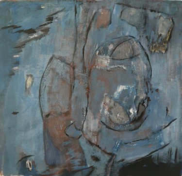 绘画 标题为“Abstraction grise” 由Monique Morellec, 原创艺术品, 丙烯