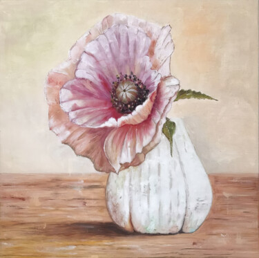 "Radiant Poppy in Tr…" başlıklı Tablo Sultan Aubekerov tarafından, Orijinal sanat, Petrol