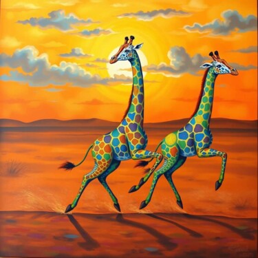 "Necks towards the H…" başlıklı Dijital Sanat Samuel Isuge tarafından, Orijinal sanat, Dijital baskı