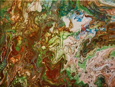 Painting titled "DelSoko 55." by Guy Henri Delvoye (DelSoko), Original Artwork, Acrylic Mounted on Wood Stretcher frame
