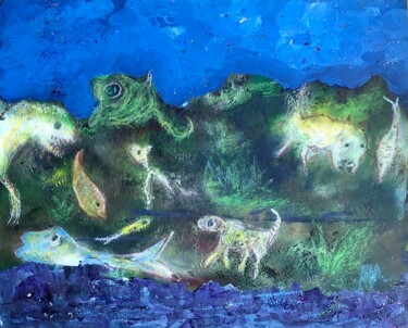 Deniz Ötesinde "Deniz Ötesinde" başlıklı Tablo Ahmet Öcal tarafından, Orijinal sanat, Akrilik