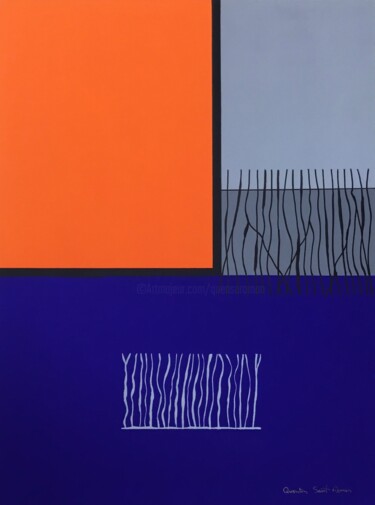 Pittura intitolato "Rayures 2" da Quentin Saint Roman, Opera d'arte originale, Acrilico