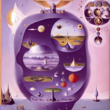 제목이 "Journey to Oneself2"인 디지털 아트 Sofia Markina로, 원작, AI 생성 이미지