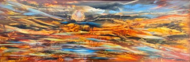 绘画 标题为“Tuscan Sun II” 由Khrystyna Kozyuk, 原创艺术品, 油 安装在木质担架架上