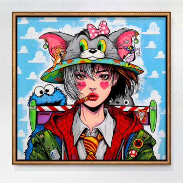 Peinture intitulée "Nicky" par Harow, Œuvre d'art originale, Acrylique
