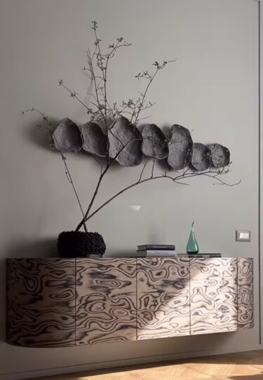 Textielkunst getiteld "Textile panel made…" door Maria Opalinskaya, Origineel Kunstwerk, Textielvezel