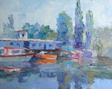 "Clean morning air" başlıklı Tablo Boris Serdyuk tarafından, Orijinal sanat, Petrol Ahşap Sedye çerçevesi üzerine monte edil…