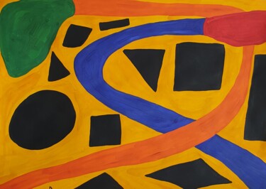 Tekening getiteld "No name D 14" door Arina Mari, Origineel Kunstwerk, Gouache