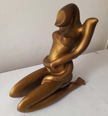 Scultura intitolato "RIFLESSIONE" da Futuretico / El - Le, Opera d'arte originale, Argilla
