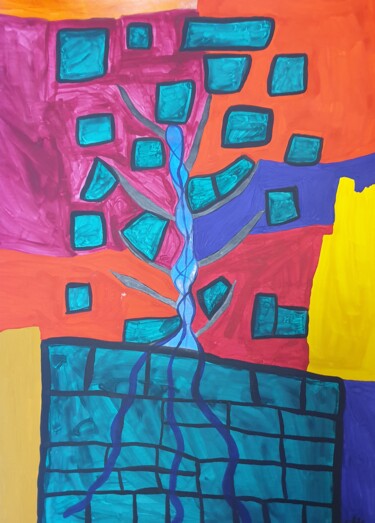 Tekening getiteld "Personality breakdo…" door Arina Mari, Origineel Kunstwerk, Gouache