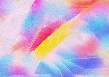 数字艺术 标题为“DREAM TIME” 由Tira Montrese, 原创艺术品, 数字油画 安装在木质担架架上