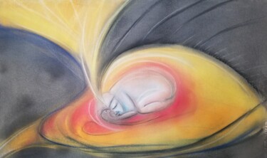 Картина под названием "Womb" - Doris Carstens, Подлинное произведение искусства, Пастель