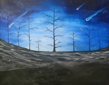 Silent Sentinels of Hope Картина под названием "Silent Sentinels of…" - Sultan Aubekerov, Подлинное произведение искусства, Масло
