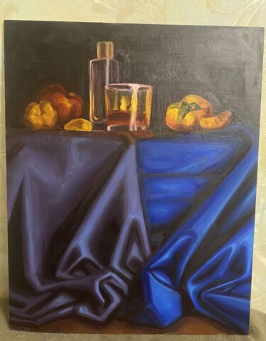 Intimate Reflections Unveiled Pittura intitolato "Intimate Reflection…" da Sultan Aubekerov, Opera d'arte originale, Olio