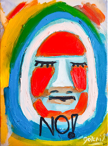 No Series No:2 Schilderij getiteld "No Series No:2" door Göknil Gümüş Sungurtekin, Origineel Kunstwerk, Olie Gemonteerd op Frame voor houte…