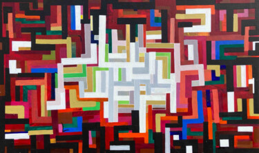 Recouvrement maternel Painting titled "Recouvrement matern…" by Coline Montagne, Original Artwork, Acrylic Mounted on Wood Stretcher frame