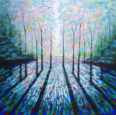 Living in Harmony Peinture intitulée "Living in Harmony" par Amanda Horvath, Œuvre d'art originale, Acrylique Monté sur Châssis en bois