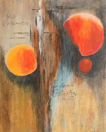 Spheres of Memory -Vintage Cubism Style - Floating Spheres Pittura intitolato "Spheres of Memory -…" da Oksana Antonova, Opera d'arte originale, Acrilico