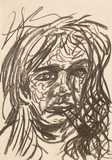 Disegno intitolato "Why do you smoke so…" da Cecily-Rose Ceillam, Opera d'arte originale, Carbone