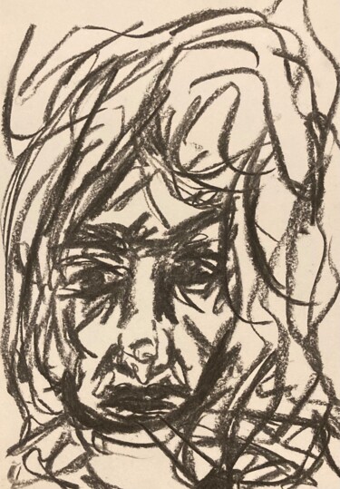 「Why do you smoke so…」というタイトルの描画 Cecily-Rose Ceillamによって, オリジナルのアートワーク, 木炭