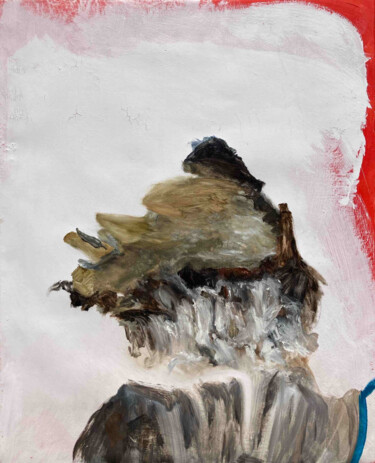 Pittura intitolato "Profil d’un ruisseau" da Coline Montagne, Opera d'arte originale, Olio