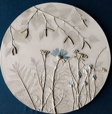 "Berezka" – Interior Wall Panel 绘画 标题为“"Berezka" – Interio…” 由Alena Panchenia (Елена Панченя), 原创艺术品, 石膏