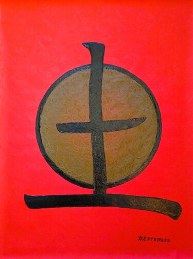 Painting titled "Terra" by Maurício Magalhães Entringer, Original Artwork, Acrylic
