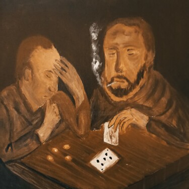 绘画 标题为“Il gioco delle carte” 由Luca Bruno, 原创艺术品, 丙烯