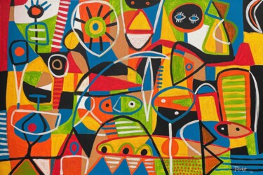 Pequeño paraíso 绘画 标题为“Pequeño paraíso” 由Enrique Pichardo, 原创艺术品, 丙烯
