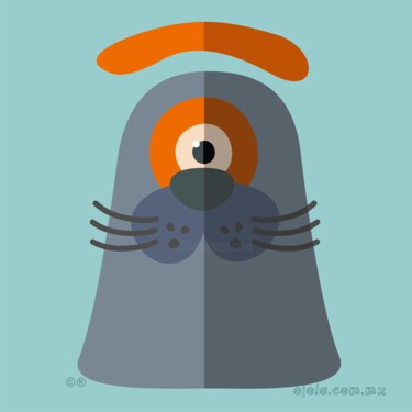 animalojo 26 - fojoca Digital Arts με τίτλο "animalojo 26 - fojo…" από Ojolo - Abel García, Αυθεντικά έργα τέχνης, Ψηφιακή ζωγραφική