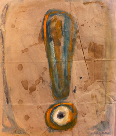「!」というタイトルの絵画 Ojolo - Abel Garcíaによって, オリジナルのアートワーク, オイル