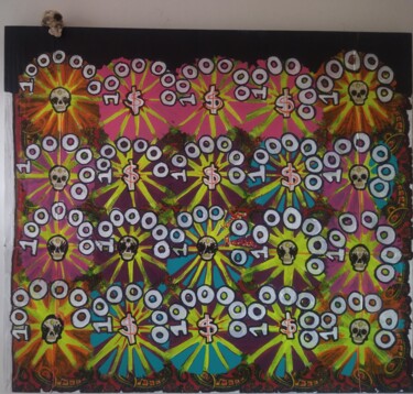 Relaciones En Paliacate Rojo Schilderij getiteld "Relaciones En Palia…" door K. María T.G., Origineel Kunstwerk, Acryl