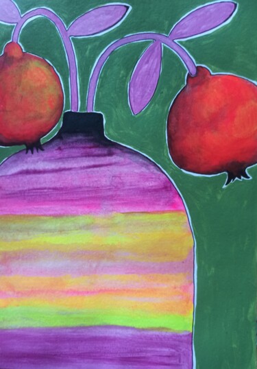 "Натюрморт с гранатом" başlıklı Tablo Svetlana Sokolova tarafından, Orijinal sanat, Akrilik