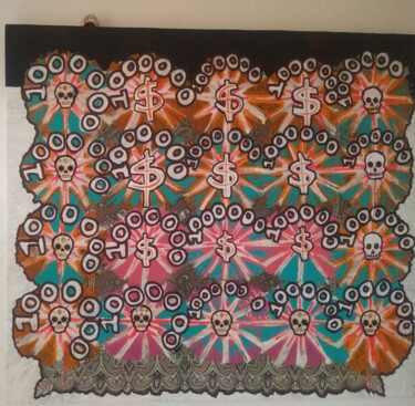 Relaciones En Paliacate Beige Peinture intitulée "Relaciones En Palia…" par K. María T.G., Œuvre d'art originale, Acrylique