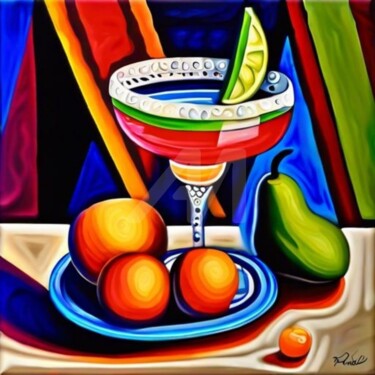数字艺术 标题为“Cocktail glasses 13” 由Georgii Stepanov, 原创艺术品, 数字油画
