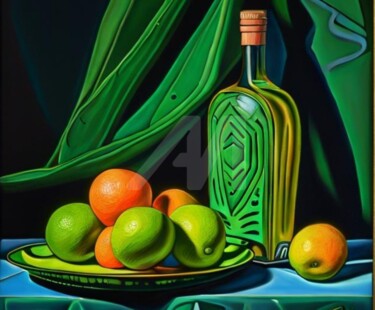 数字艺术 标题为“Bottle green” 由Georgii Stepanov, 原创艺术品, 数字油画