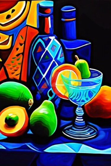 数字艺术 标题为“Cocktail glasses 20” 由Georgii Stepanov, 原创艺术品, 数字油画