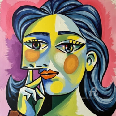 Arts numériques intitulée "06-Picasso's influe…" par Teresa Casas, Œuvre d'art originale, Image générée par l'IA